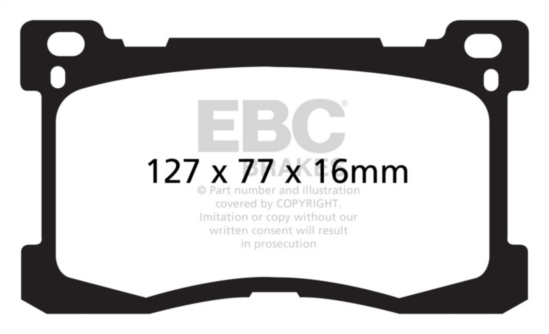 Picture of EBC 12+ Hyundai Equus 5-0 Yellowstuff Front Brake Pads