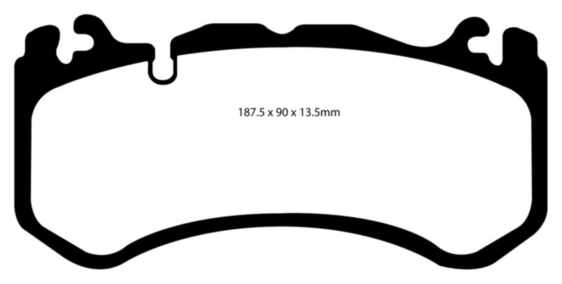 Picture of EBC 12+ Maserati Quattroporte 3-8 Twin Turbo Yellowstuff Front Brake Pads