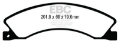 Picture of EBC 12+ Nissan NV 1500 Extra Duty Rear Brake Pads
