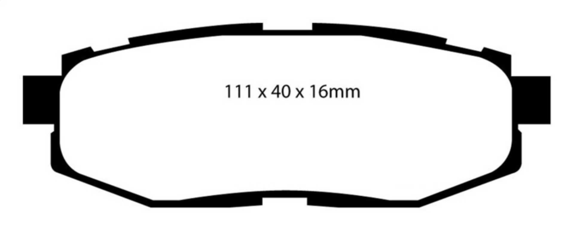 Picture of EBC 12+ Scion FR-S 2 Redstuff Rear Brake Pads