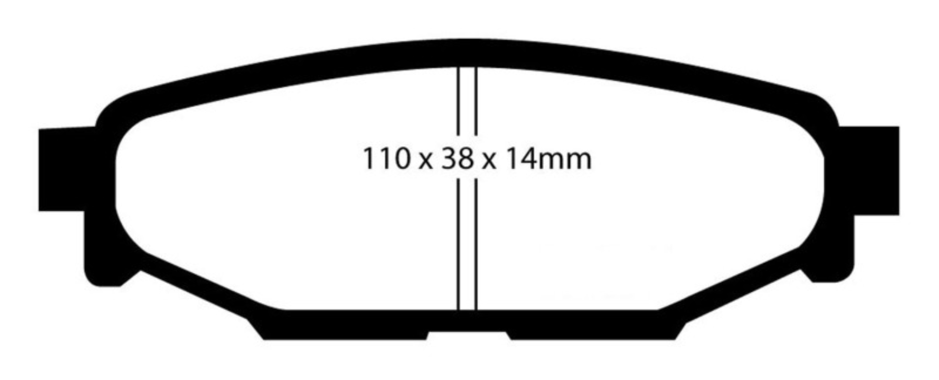 Picture of EBC 12+ Subaru BRZ 2-0 solid rear rotors Ultimax2 Rear Brake Pads