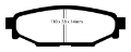 Picture of EBC 12+ Subaru BRZ 2-0 solid rear rotors Yellowstuff Rear Brake Pads