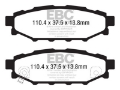 Picture of EBC 12+ Subaru BRZ 2-0 solid rear rotors Yellowstuff Rear Brake Pads