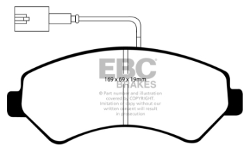 Picture of EBC 14-16 Ram Trucks Promaster 3-6L Ultimax Front Brake Pads