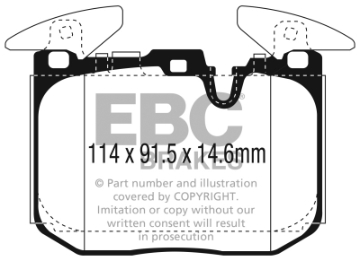 Picture of EBC 14+ BMW I8 1-5L Turbo-Electric Ultimax Front Brake Pads
