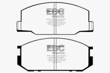 Picture of EBC 82-85 Toyota Celica 2-0L Ultimax Front Brake Pads