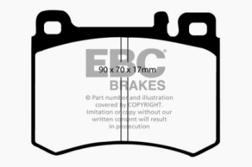 Picture of EBC 86-89 Mercedes-Benz 560 SL Ultimax Front Brake Pads