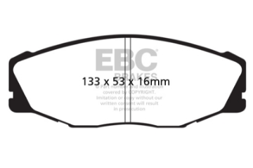 Picture of EBC 93-95 Toyota T100 Pick Up 1-2 Ton 2WD Ultimax Front Brake Pads