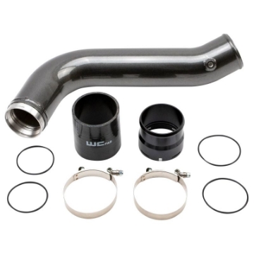 Picture of Wehrli 20-24 Chevrolet 6-6L L5P Duramax Passenger Side 3-5in Intercooler Pipe - Gloss White