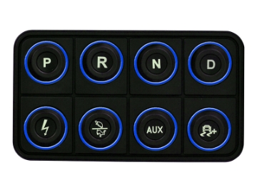 Picture of AEM EV 8 Button Keypad CAN Based Programmable Backlighting