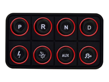 Picture of AEM EV 8 Button Keypad CAN Based Programmable Backlighting