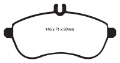 Picture of EBC 12-14 Mercedes-Benz C250 W204 1-8 Turbo Greenstuff Front Brake Pads