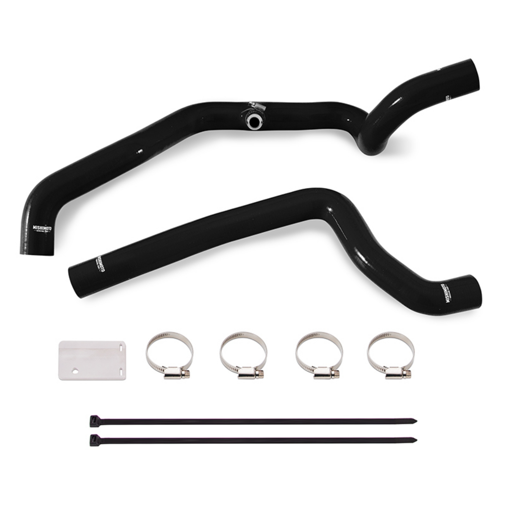 Picture of Mishimoto 18+ Jeep Wrangler JL 2-0L Black Silicone Radiator Coolant Hose Kit