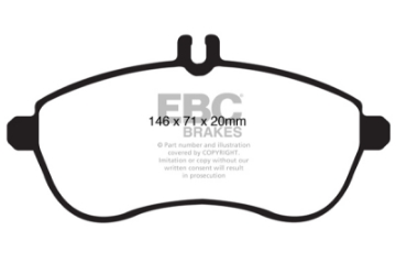 Picture of EBC 12-14 Mercedes-Benz C250 W204 1-8 Turbo Ultimax2 Front Brake Pads