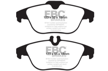 Picture of EBC 12-14 Mercedes-Benz C250 W204 1-8 Turbo Ultimax2 Rear Brake Pads