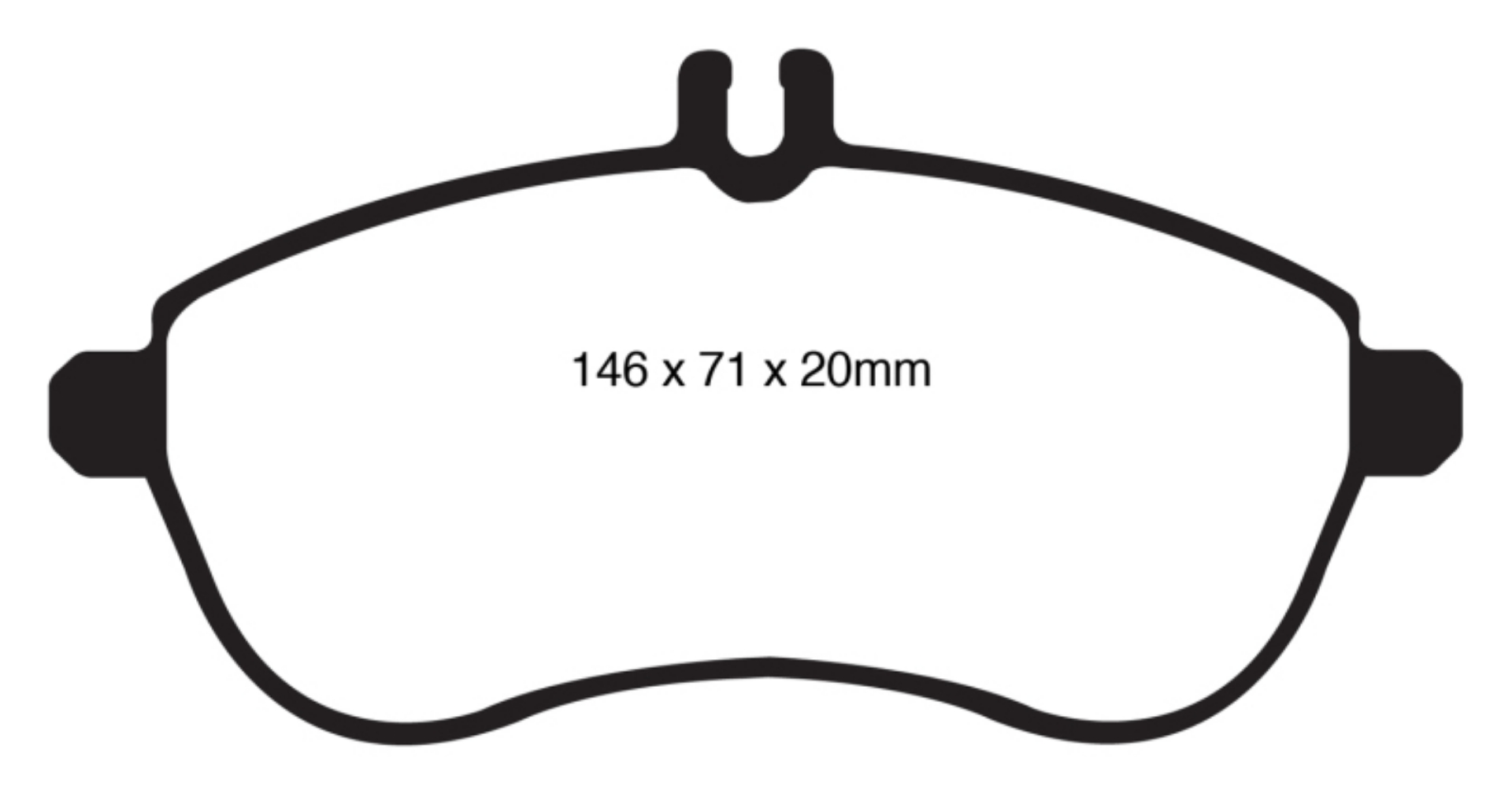 Picture of EBC 12-14 Mercedes-Benz C250 W204 1-8 Turbo Yellowstuff Front Brake Pads