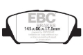 Picture of EBC 12-15 Hyundai Veloster 1-6 Turbo Yellowstuff Front Brake Pads