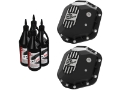 Picture of aFe Power Pro Series Dana 44 Front & Rear Diff Cover Black w- Mach Fins 97-18 Jeep Wrangler TJ-JK