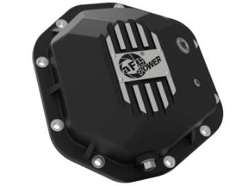 Picture of aFe Power Pro Series Dana 44 Front & Rear Diff Cover Black w- Mach Fins 97-18 Jeep Wrangler TJ-JK