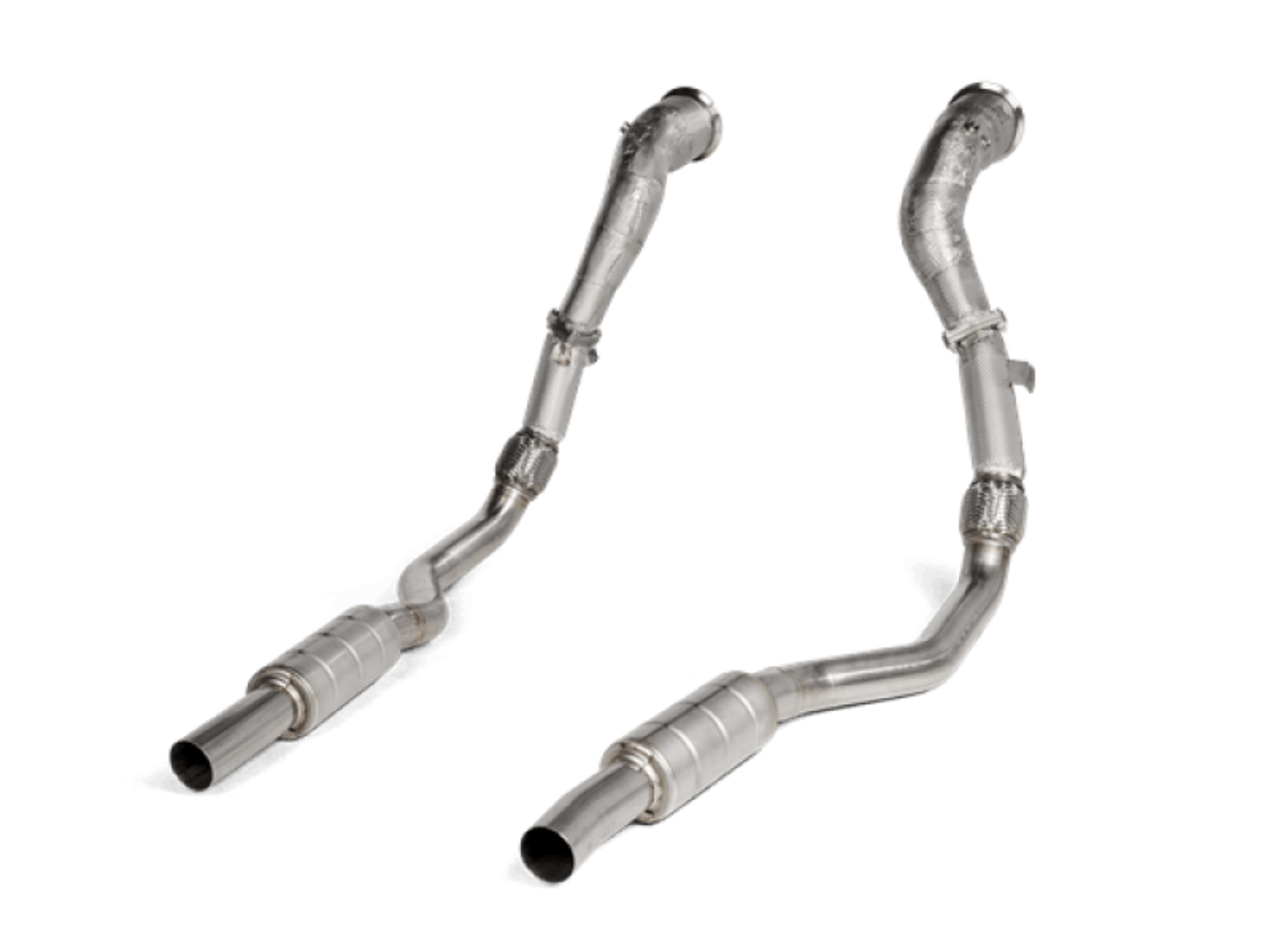 Picture of Akrapovic 2020 Audi RS6 Avant C8 DownPipe SS w-Link Pipe Set Does Not Fit w-L-AU-SS-6