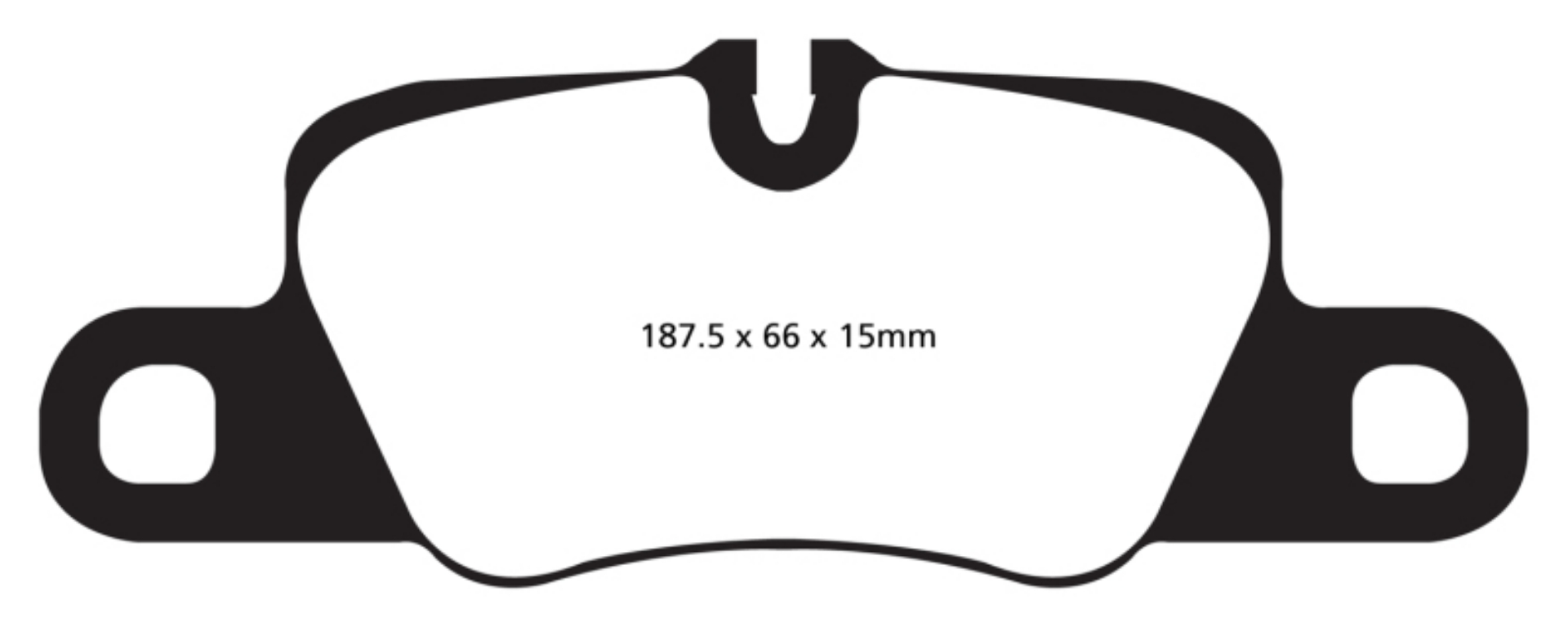 Picture of EBC 12-15 Porsche 911 991 Cast Iron Rotor only 3-8 Carrera S Yellowstuff Rear Brake Pads