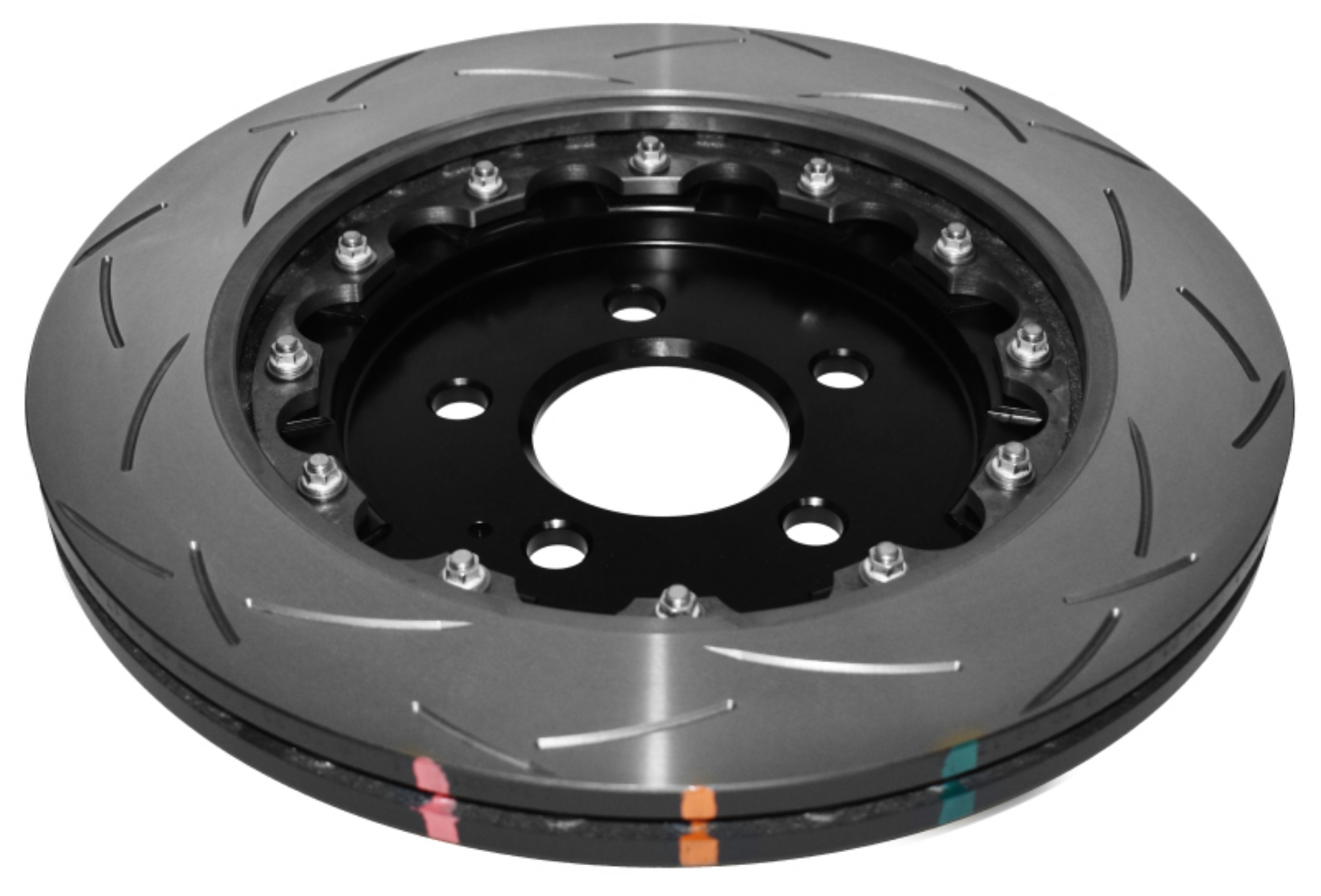 Picture of DBA 15+ Ford Mustang 2-3L-5-0L Rear Slotted 5000 Series 2 Piece Rotor w- Black Hat