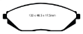 Picture of EBC 12-16 Chevrolet Spark 1-2 Mexico Greenstuff Front Brake Pads