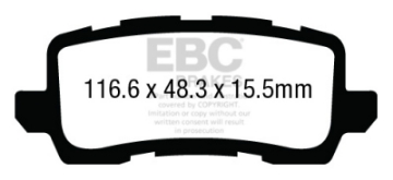 Picture of EBC 13+ Acura RLX 3-5 Ultimax2 Rear Brake Pads
