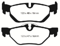 Picture of EBC 13+ BMW X1 2-0 Turbo 28i Greenstuff Rear Brake Pads