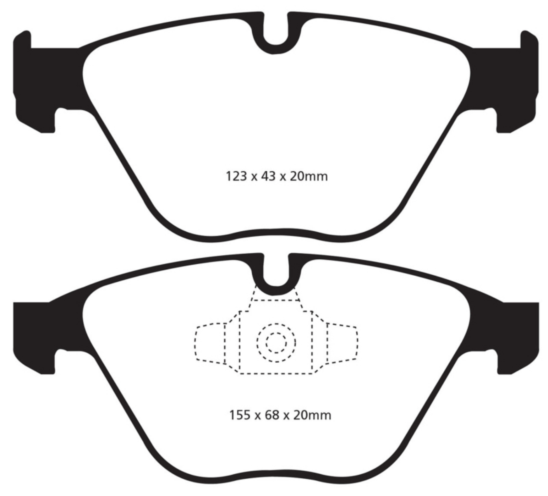 Picture of EBC 13+ BMW X1 2-0 Turbo 28i Redstuff Front Brake Pads