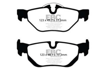 Picture of EBC 13+ BMW X1 2-0 Turbo 28i Ultimax2 Rear Brake Pads
