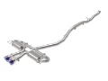 Picture of aFe Takeda 3in 304 SS Cat-Back Exhaust System w-Blue Flame Tips 17-20 Honda Civic Sport L4-1-5L t