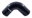 Picture of Torque Solution 90 Degree Silicone Elbow: 2 inch Black Universal