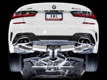 Picture of AWE Tuning 2019+ BMW M340i G20 Non-Resonated Touring Edition Exhaust Use OE Tips