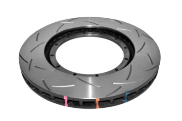 Picture of DBA 18-19 Subaru STI VAB T3 5000 Series 2-Piece Slotted Front Brake Rotor Hat Not Included