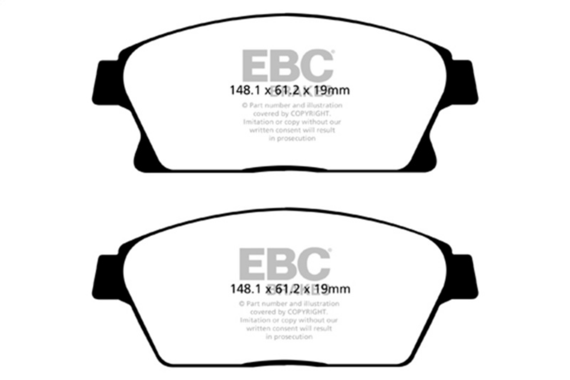 Picture of EBC 13+ Buick Encore 1-4 Turbo Yellowstuff Front Brake Pads