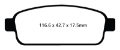 Picture of EBC 13+ Buick Encore 1-4 Turbo Yellowstuff Rear Brake Pads