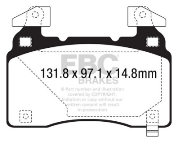 Picture of EBC 13+ Chevrolet SS 6-2 Ultimax2 Front Brake Pads