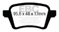 Picture of EBC 13+ Fiat 500L 1-4 Turbo Redstuff Rear Brake Pads