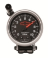 Picture of Autometer GM Red Bowtie Black 3-3-4in 0-10000 RPM Pedestal Mount Tachometer Quick-Lite
