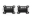 Picture of BMR 98-02 Chevrolet Camaro Motor Mount Kit Solid Steel - Black Hammertone