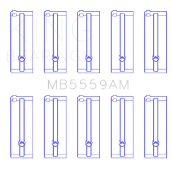 Picture of King Engine Bearings Isuzu 4ZB1 Size STD Main Bearing Set