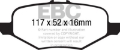 Picture of EBC 13+ Ford Explorer 3-5 Twin Turbo 4WD Extra Duty Rear Brake Pads