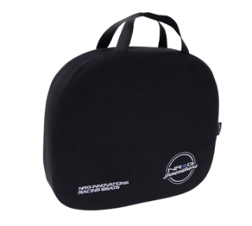 Picture of NRG Racing Seat Cushion - One Piece Memory Foam Nylon Black w- White Stitching