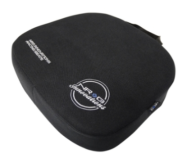 Picture of NRG Racing Seat Cushion - One Piece Memory Foam Nylon Black w- White Stitching