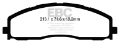 Picture of EBC 13+ Ford F250 inc Super Duty 6-2 2WD Greenstuff Front Brake Pads