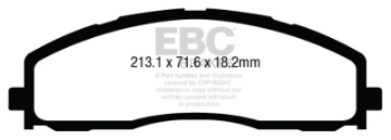 Picture of EBC 13+ Ford F250 inc Super Duty 6-2 2WD Ultimax2 Front Brake Pads