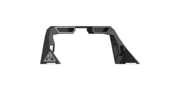 Picture of Road Armor 99-20 Ford F-250 iD Headache Rack w-Bedrail Pod-Dual 10in Pod-Brake Lamp Relief-Ring -Raw