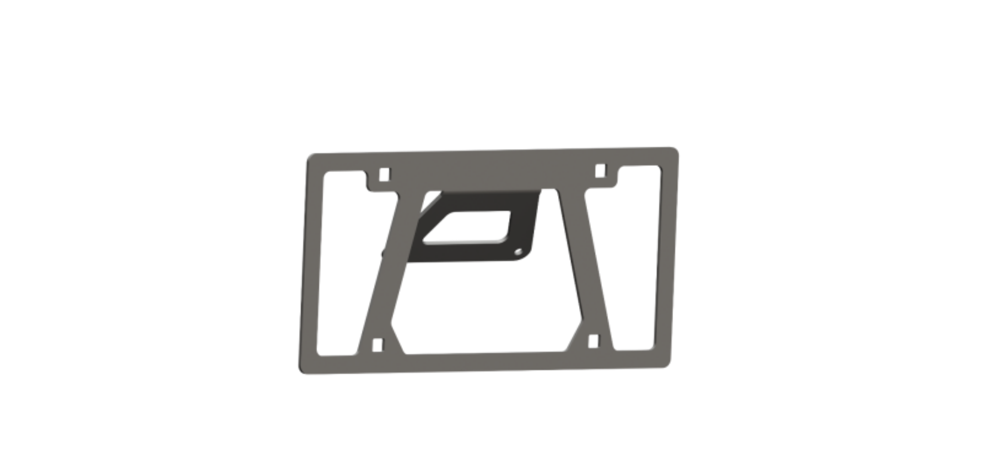 Picture of Road Armor Universal Front License Plate Mount- Tex Blk