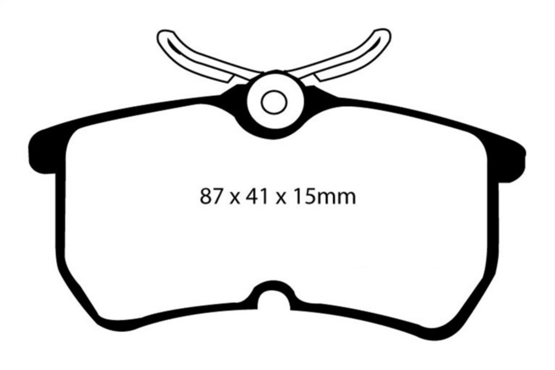 Picture of EBC 13+ Ford Fiesta 1-6 Turbo ST Redstuff Rear Brake Pads